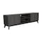 Flash Furniture Hatfield TV Stand in Black Wash for 65+ Inch TV's w/Adjust Center Shelf and Dual Soft Close Doors EM-TV1801-BK-GG - alternate 3